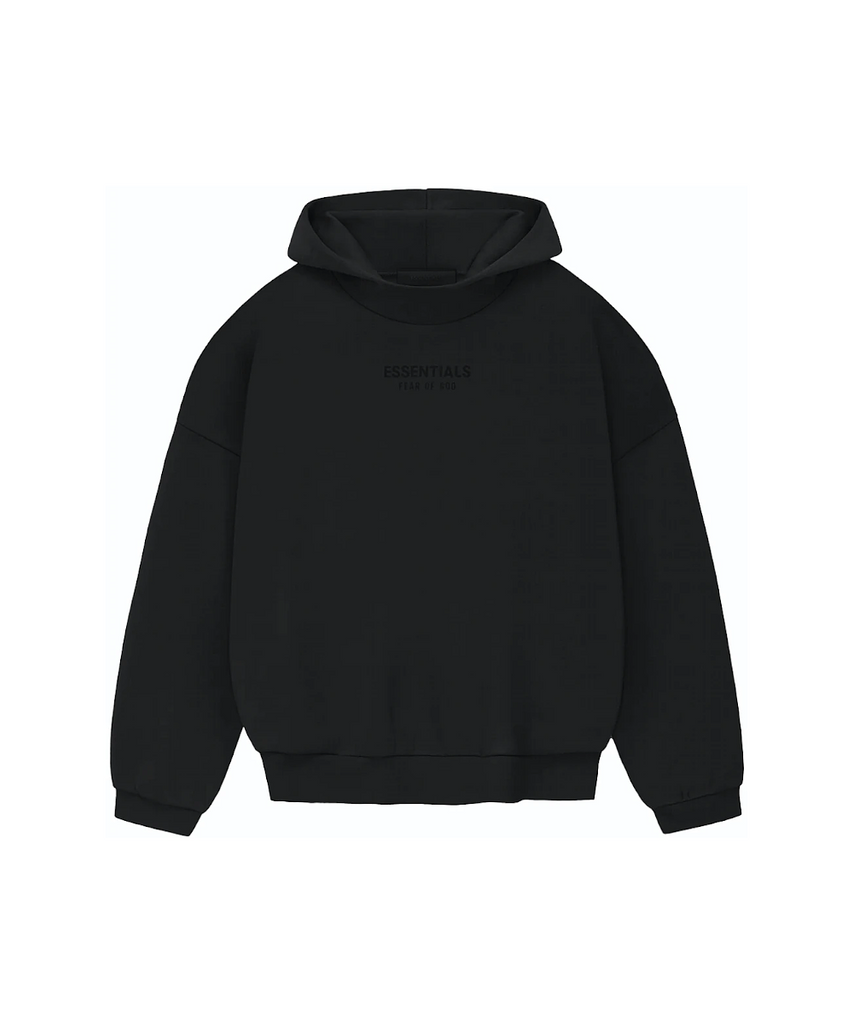 Fear of god essentials hoodie sold off black size XL