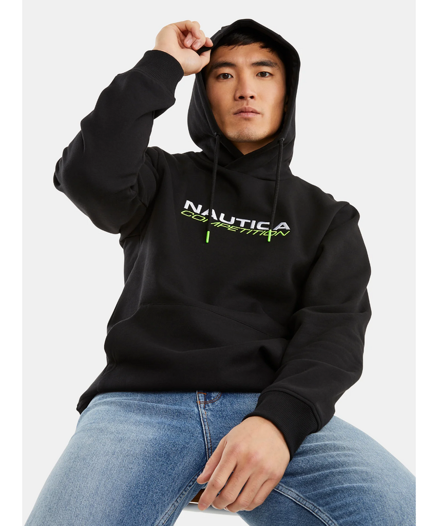 Official Nautica Competition Brundy Overhead Hoodie in Black at