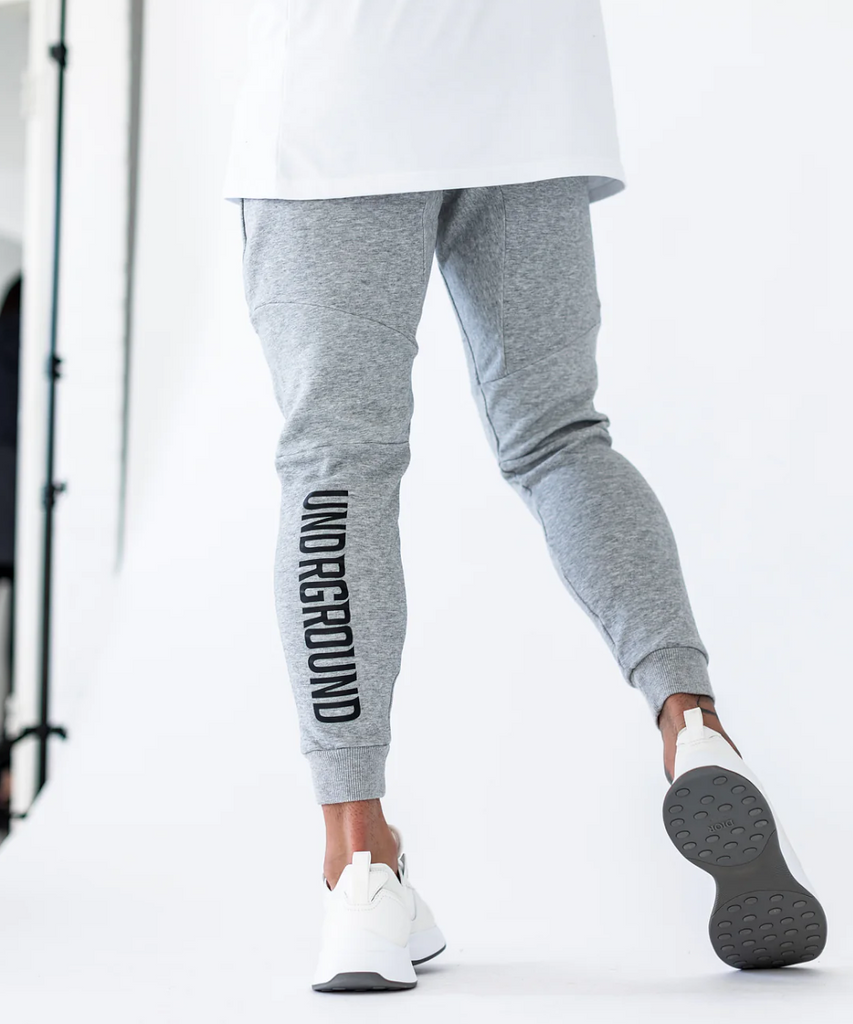 Official UNDRGROUND Tapered Joggers in Black/White at ShoeGrab