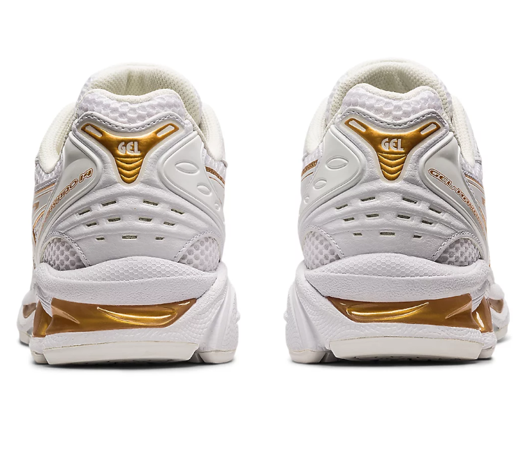 asics gold and white