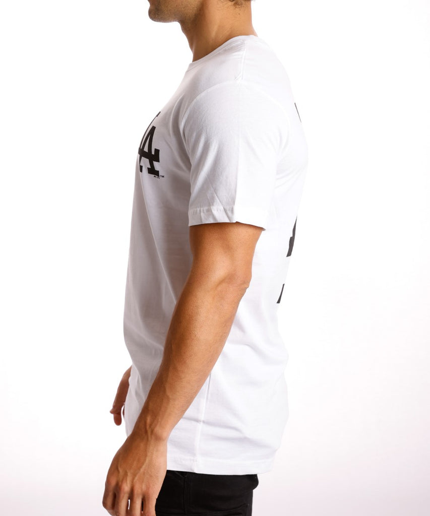 Majestic LA Dodgers Jeaner Tee (White) at ShoeGrab