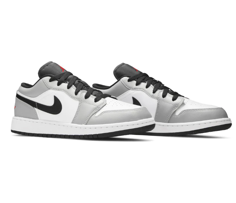 Gs Nike Air Jordan 1 Low (light Smoke Grey) – Shoegrab