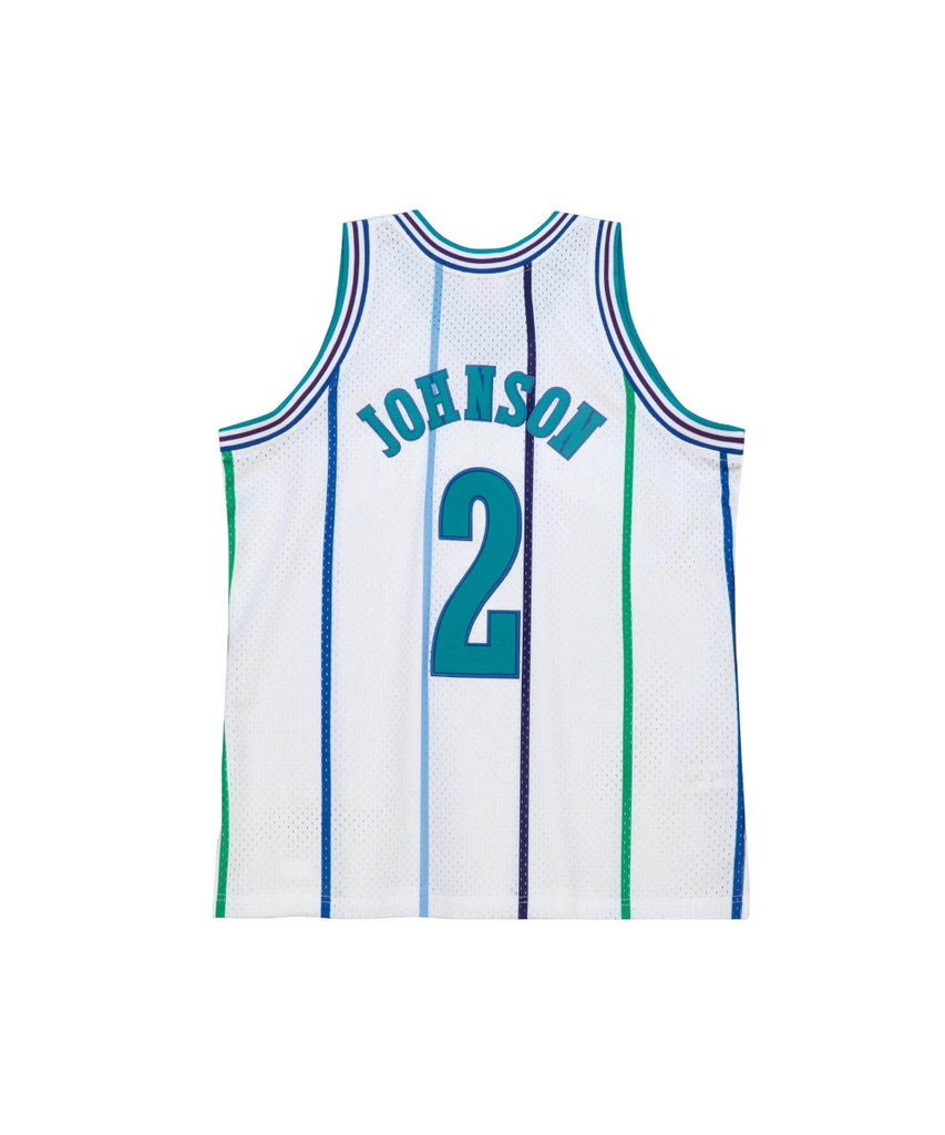 Larry Johnson Charlotte Hornets 92-93 HWC Swingman Jersey - White