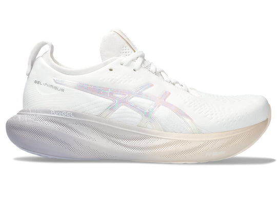 Women's Asics Gel-Nimbus 25 Anniversary (White/Rose Dust)