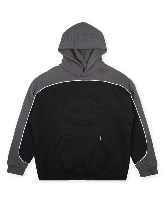 WNDRR Token Panel Hood Sweat (Black/Grey)
