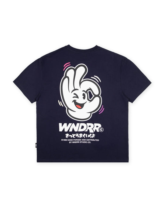 WNDRR I'm Sure Box Fit Tee (Navy)