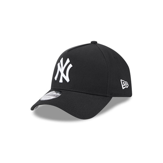 New Era N.Y Yankees “Script Logo” 9Forty A-Frame Cap (Black)