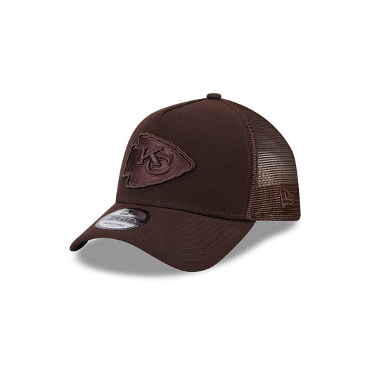 New Era Kansas City Cheifs 9Forty A-Frame Trucker Cap (Mocha)