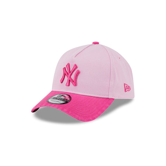 New Era N.Y Yankees 9Forty A-Frame Snapback (Washed Pink)