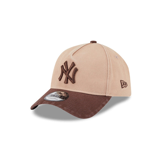 New Era N.Y Yankees 9Forty A-Frame Snapback (Washed Chocolate)