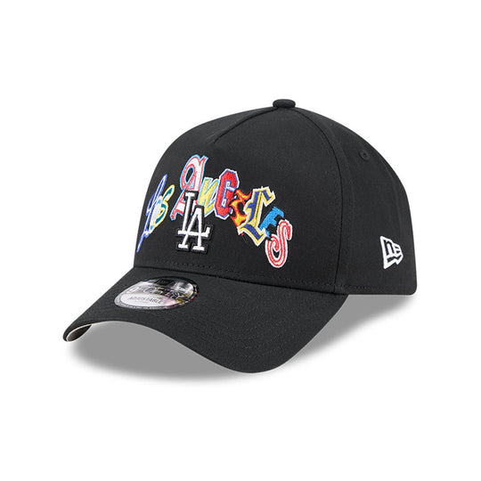 New Era L.A Dodgers 9Forty A-Frame Cap (Black-Multi)