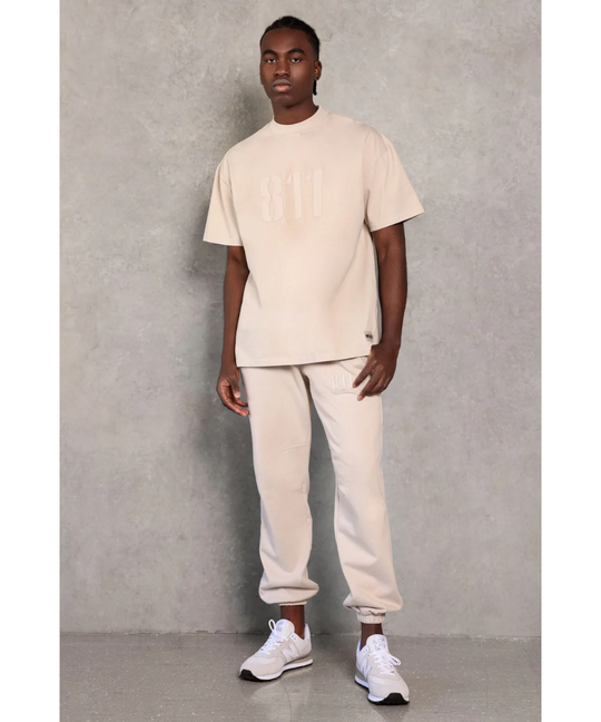 811 Originals Unisex Signature Logo Pants (Beige)