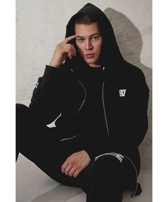 811 Originals Unisex King St Zip Up Hoodie (Black)