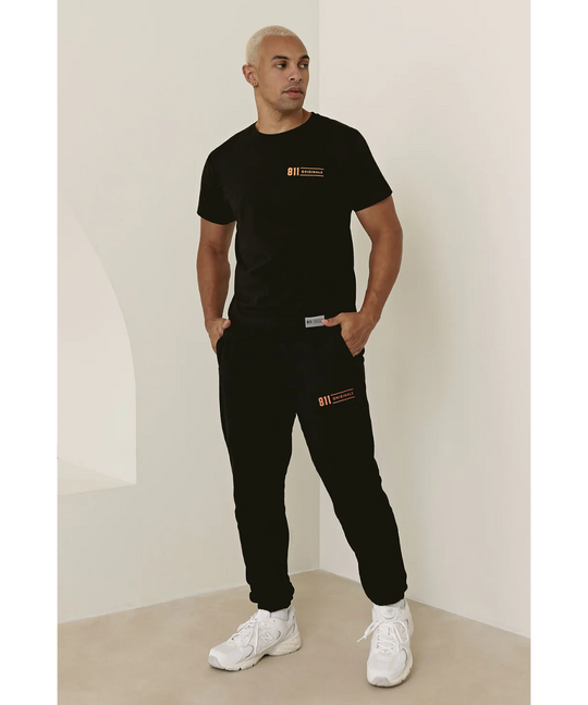 811 Originals Unisex Speed Sweatpants (Black/Orange)