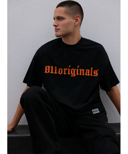 811 Originals Unisex Heat T-Shirt (Black/Orange)