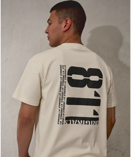 811 Originals Unisex King St Tee (Beige)