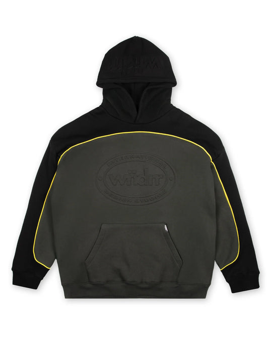 WNDRR Token Panel Hood Sweat (Ink/Black)