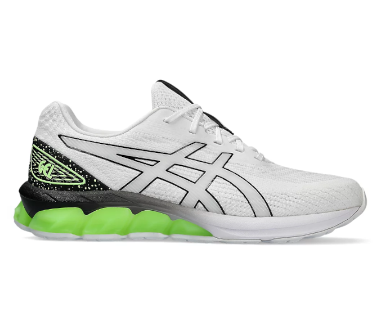 Men s Asics Gel Quantum 180 7 White Illuminate Green ShoeGrab