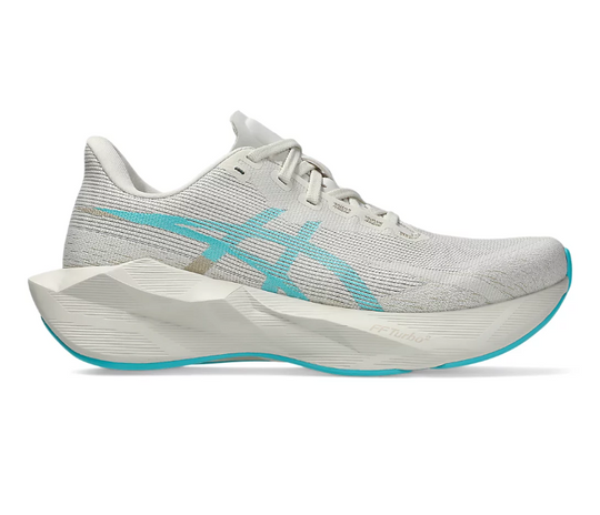 Womens Asics Novablast 6 (Soft Oat/Energy Aqua)