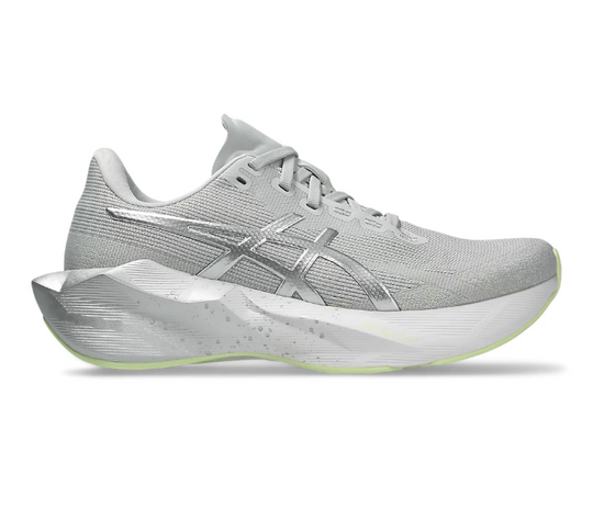 Womens Asics Novablast 6 (Platinum/Glow Green)