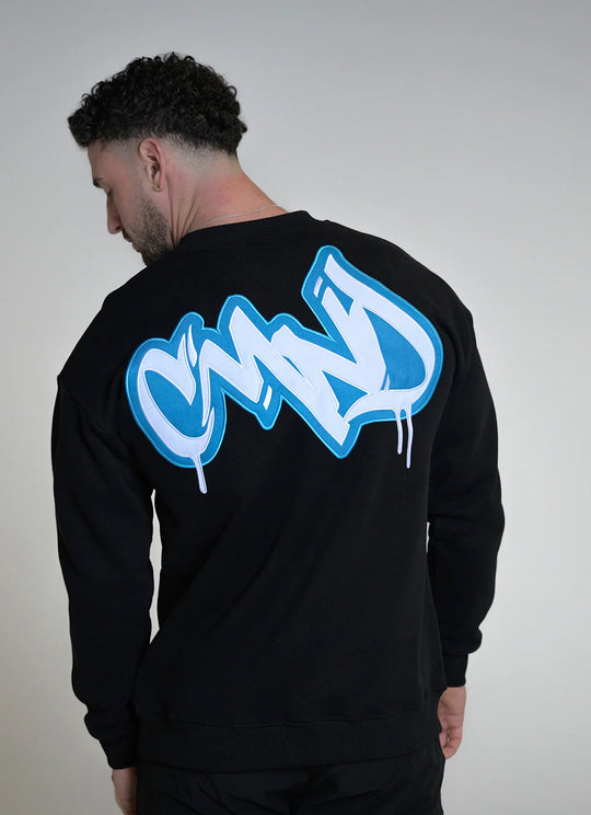 Command Street Script Crew (Black/Blue)