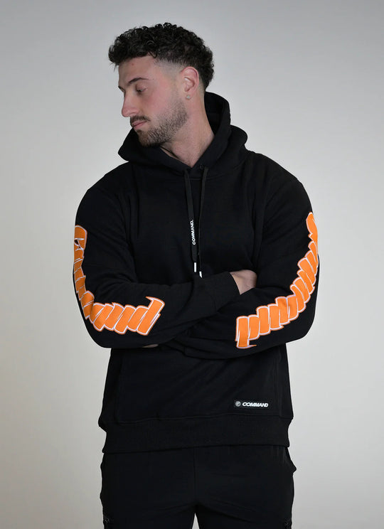 Command Racer Hoodie (Black/Orange)