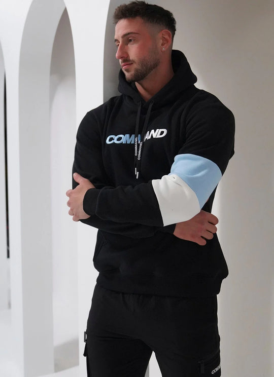 Command Emblem Hoodie (Black/Blue)