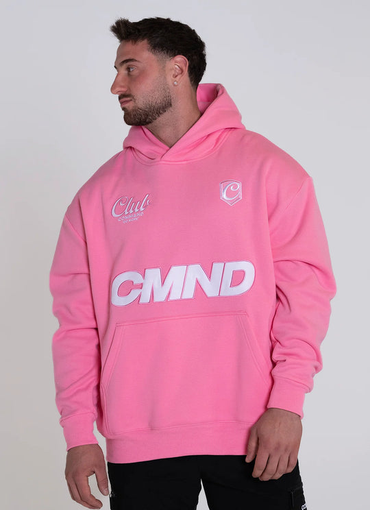 Command Oversized Jersey Hoodie (Pink)