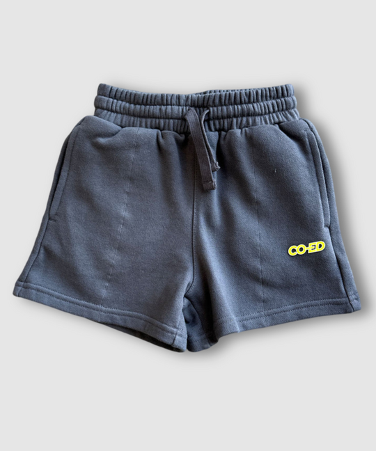 CO-ED Kids Track Shorts (Charcoal)
