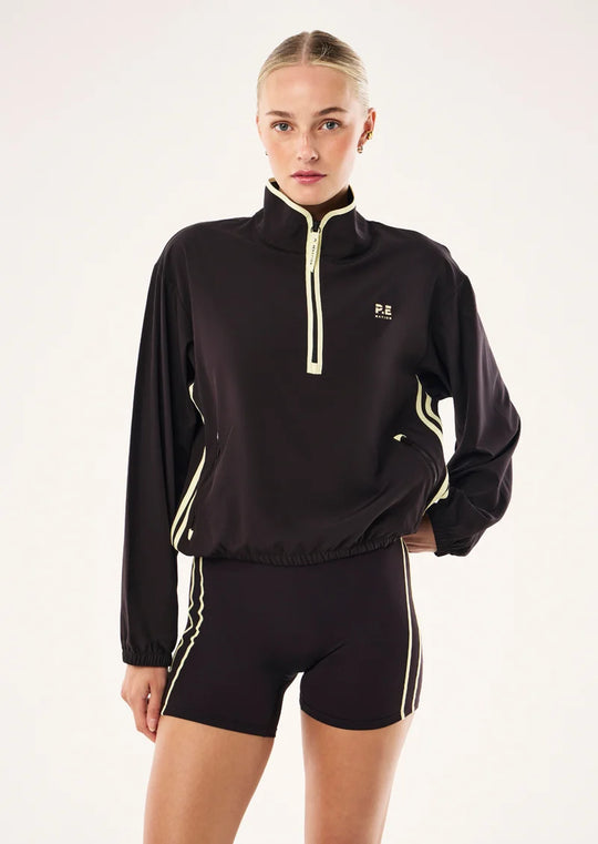 P.E Nation Echo Quarter Zip (Black Bean)