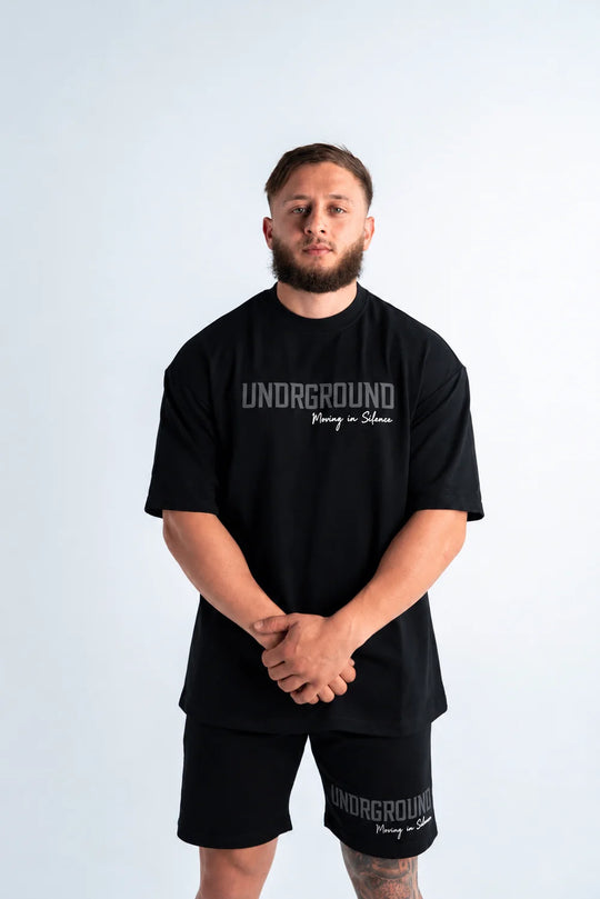 UNDRGROUND Moving in Silence Tee (Black/Charcoal)
