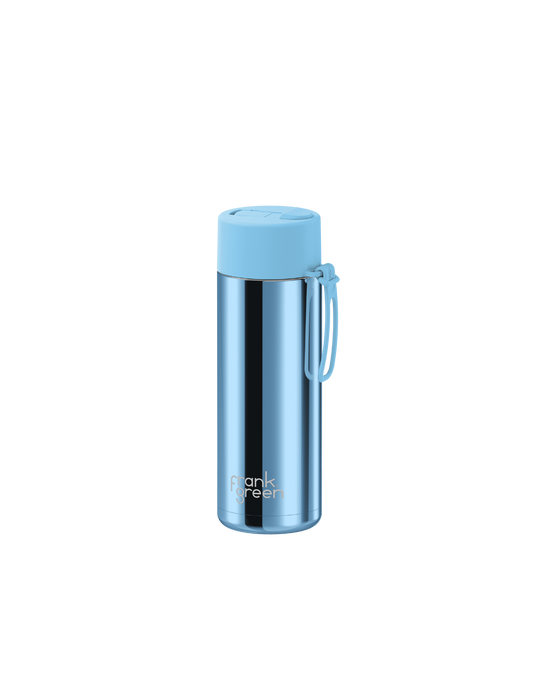 Frank Green Reusable Ceramic Bottle Chrome 595ml (Sky Blue)