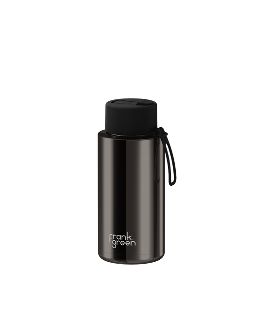 Frank Green Reusable Ceramic Bottle Chrome 1L (Shadow)