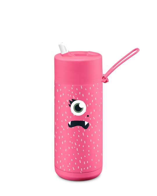 Frank Green Franksters Reusable Ceramic Bottle 475ml (Neon Pink)