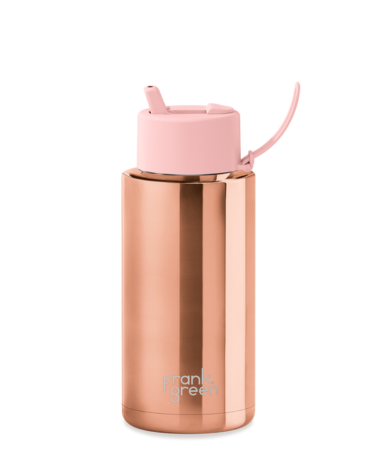Frank Green Resuable Ceramic Bottle 1L (Rose Gold)