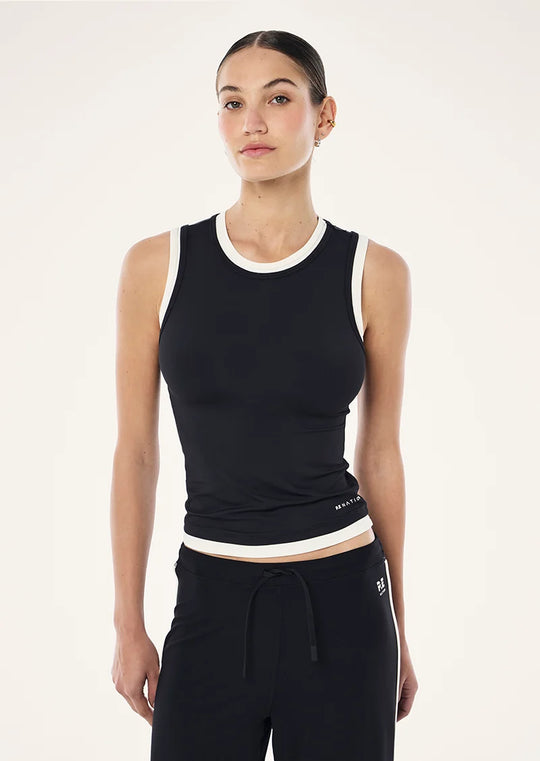 P.E Nation Foundation Layer Muscle Tank (Black/Whisper White)
