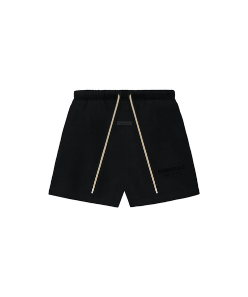 Fear of god essentials 2025 graphic sweat shorts black