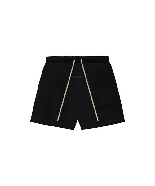 Fear of god essentials graphic sweat shorts black sales