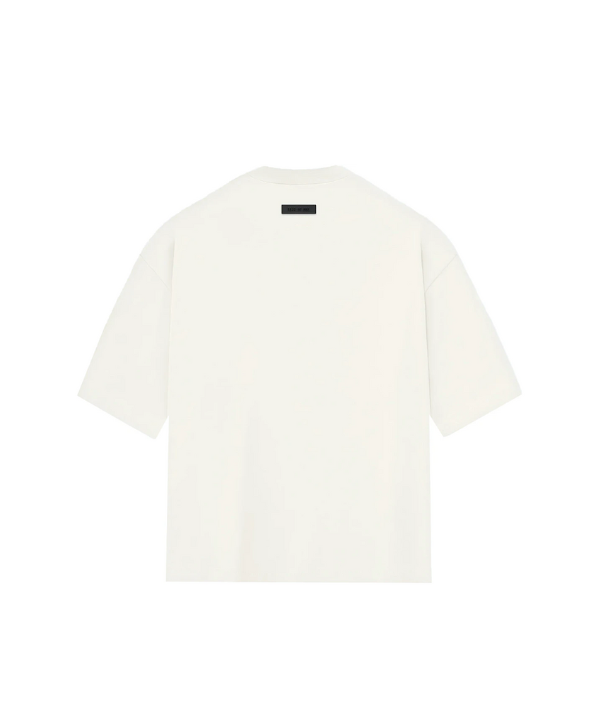 Official Fear Of God ESSENTIALS Tee FW23 in Cloud Dancer at ShoeGrab