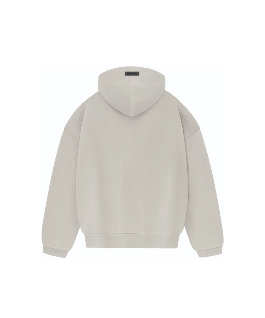 Official Fear Of God ESSENTIALS Hoodie FW23 in Silver Cloud at ShoeGrab