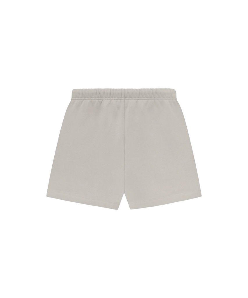 Official Fear Of God ESSENTIALS Sweat Shorts FW23 in Silver Cloud at ...