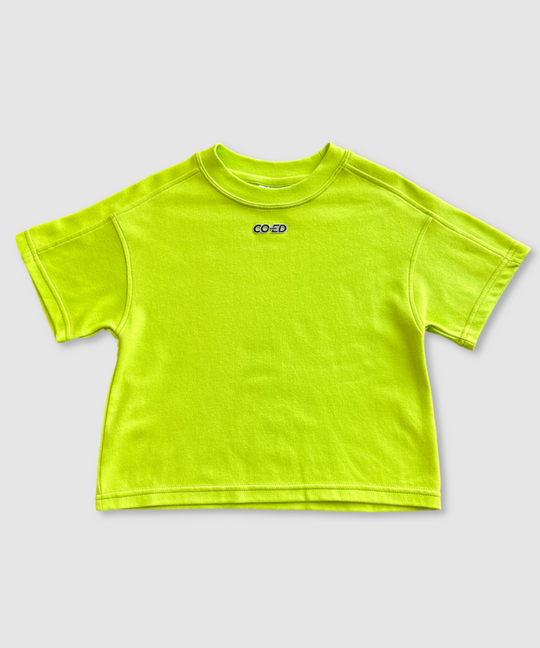 CO-ED Kids Oversized Tee (Lime)