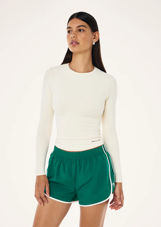 P.E Nation Foundation Long Sleeve Top (Whisper White)