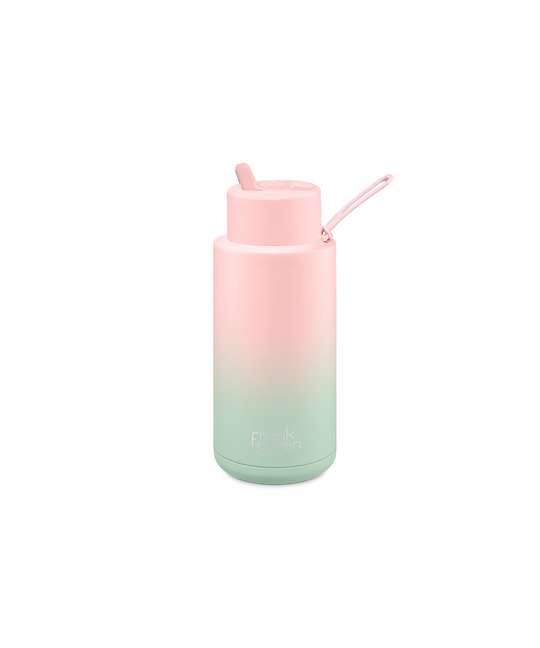 Frank Green Gradient Reusable Ceramic Bottle 1L (Blushed/Mint Gelato)
