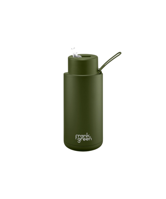 Frank Green Reusable Ceramic Bottle 1L (Khaki)