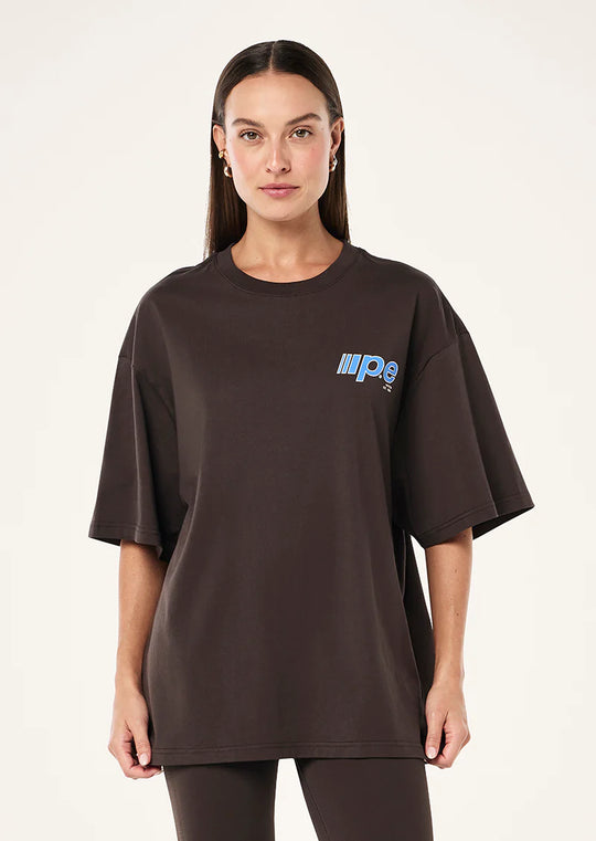 P.E NATION Glide Oversized Tee (Coffee)
