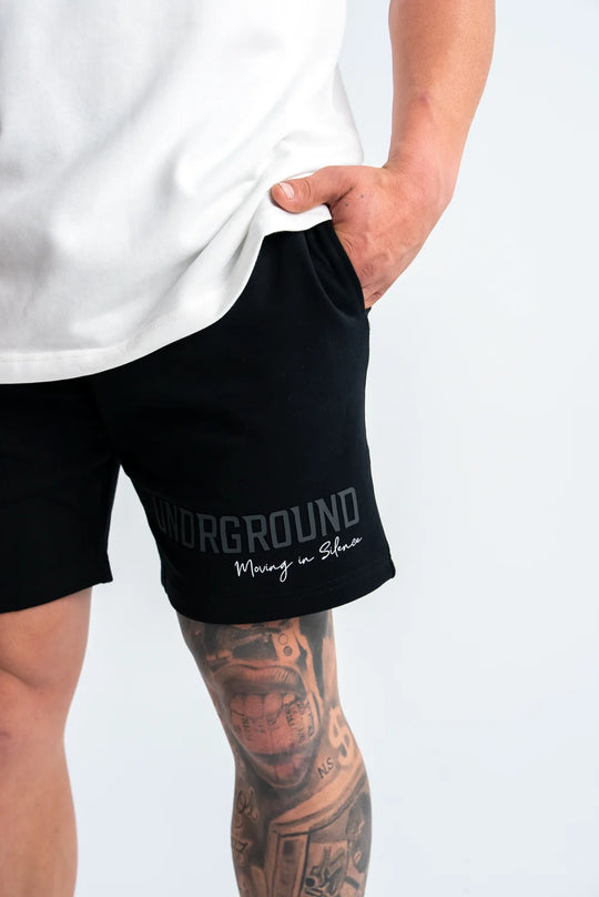 UNDRGROUND Moving in Silence Shorts (Black/Charcoal)