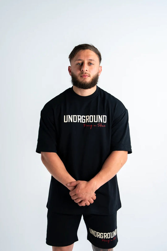 UNDRGROUND Moving in Silence Tee (Black/Red)