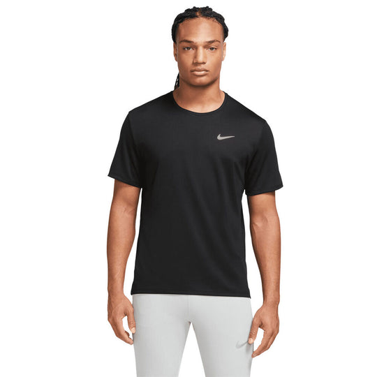 Nike Mens Dri-FIT Miler UV Running Tee (Black)