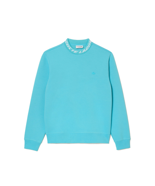 Lacoste Active Double Face Logo Neck Sweater (Teal Blue)